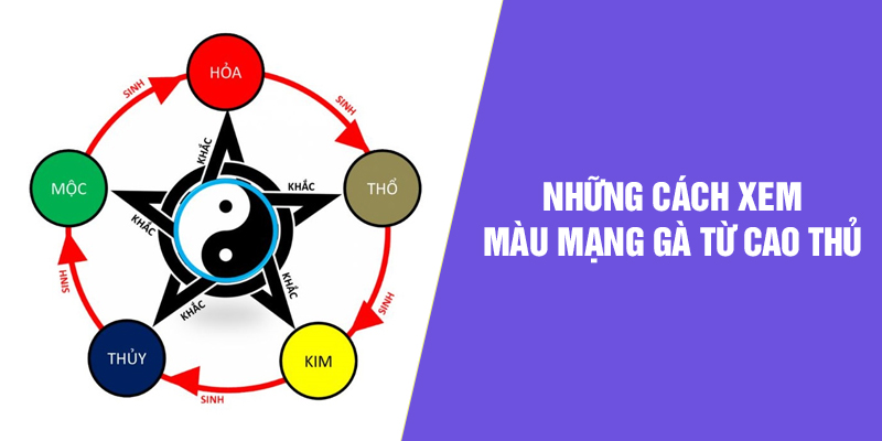 Những cách xem màu mạng gà từ cao thủ