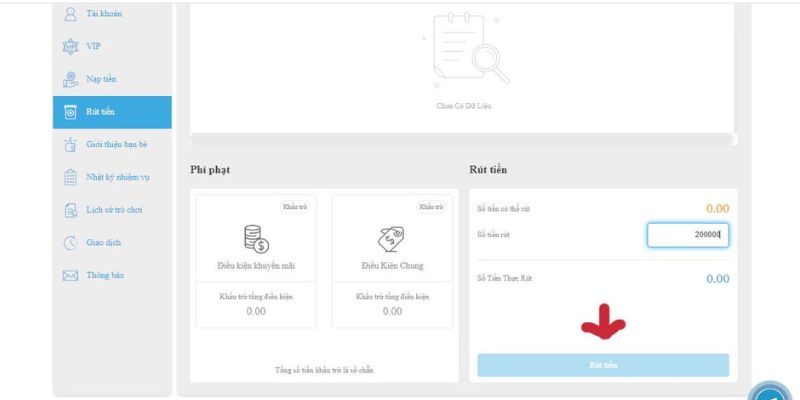 Cách rút tiền Kubet bằng máy tính